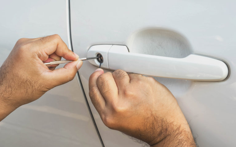 car door unlocking with pick timely and dependable automotive locksmith services in sun city center, fl – swift solutions for your automotive lock needs.